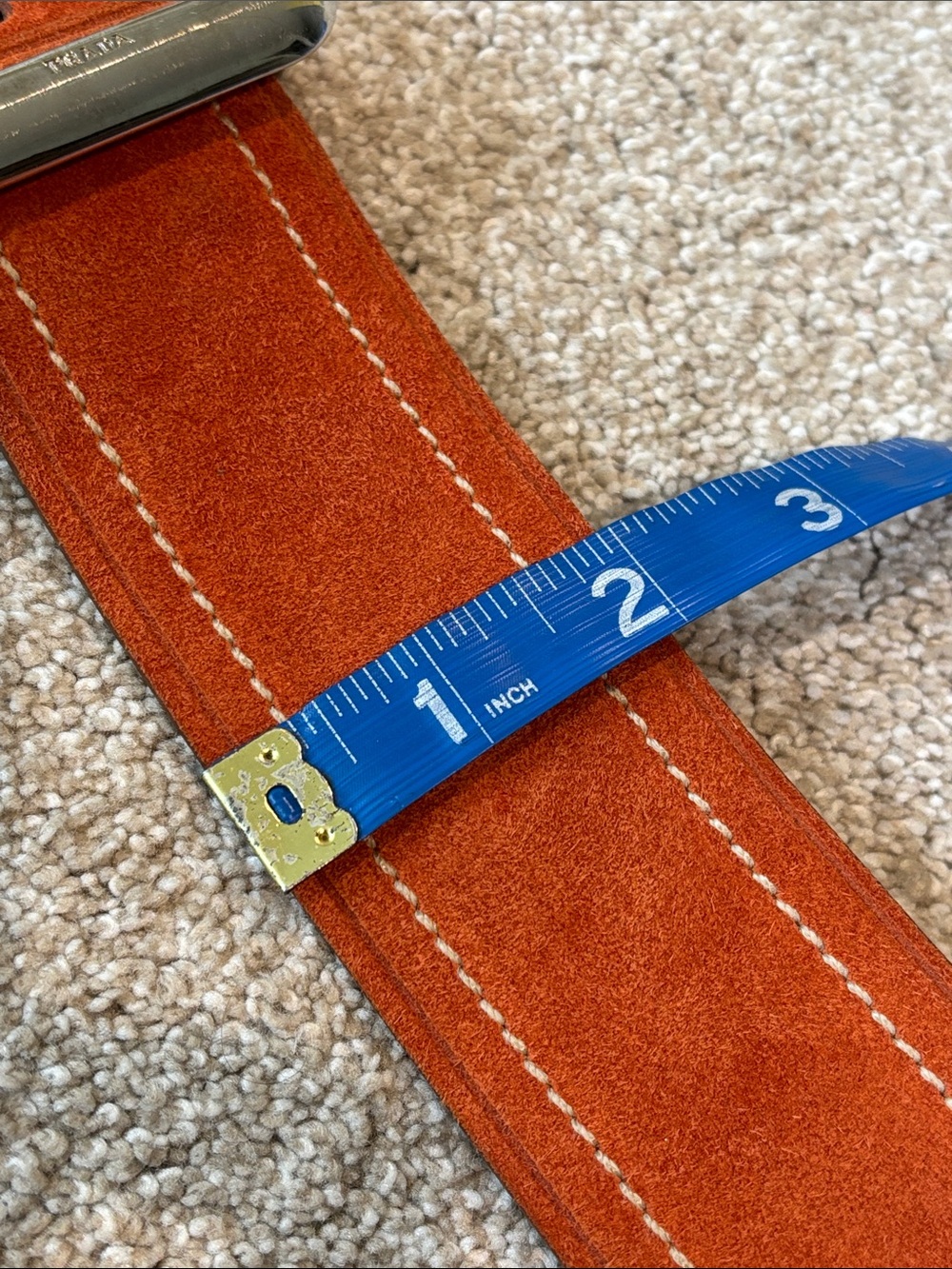Women’s Prada belt orange suede - Picture 7 of 8